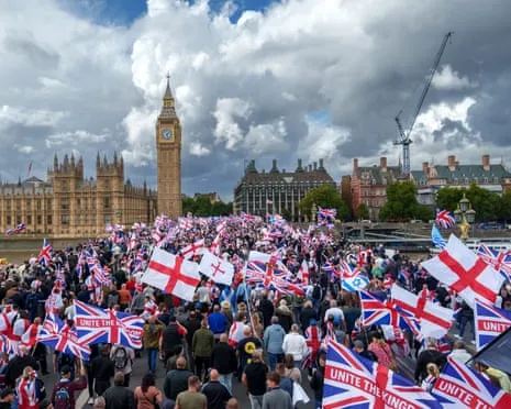 Exiting the UK Tommy Robinson Protest: A Troubling Observation