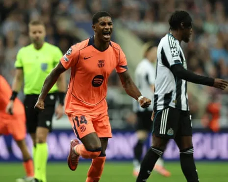 Marcus Rashford's Brace Quiets The Magpies' Party and Seals Barcelona's Victory