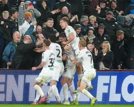 Pain for Forest's Manager as Swansea Surprise Nottingham Forest with Late Revival
